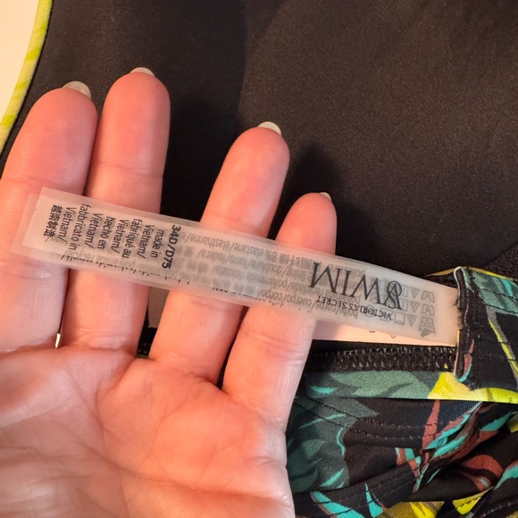 Victoria’s Secret Bikini Set Tropical Push Up Size Medium, 34D New With Tags - Picture 4 of 11